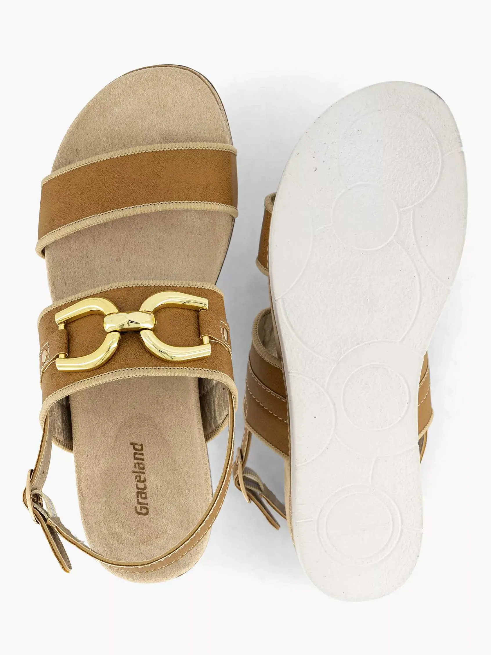 Graceland Sandalen-Bruine Sandaale