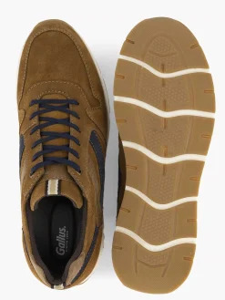 Gallus Sneakers-Bruine Suede Sneaker