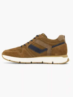 Gallus Sneakers-Bruine Suede Sneaker