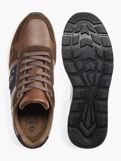 Gallus Sneakers-Bruine Suede Sneaker