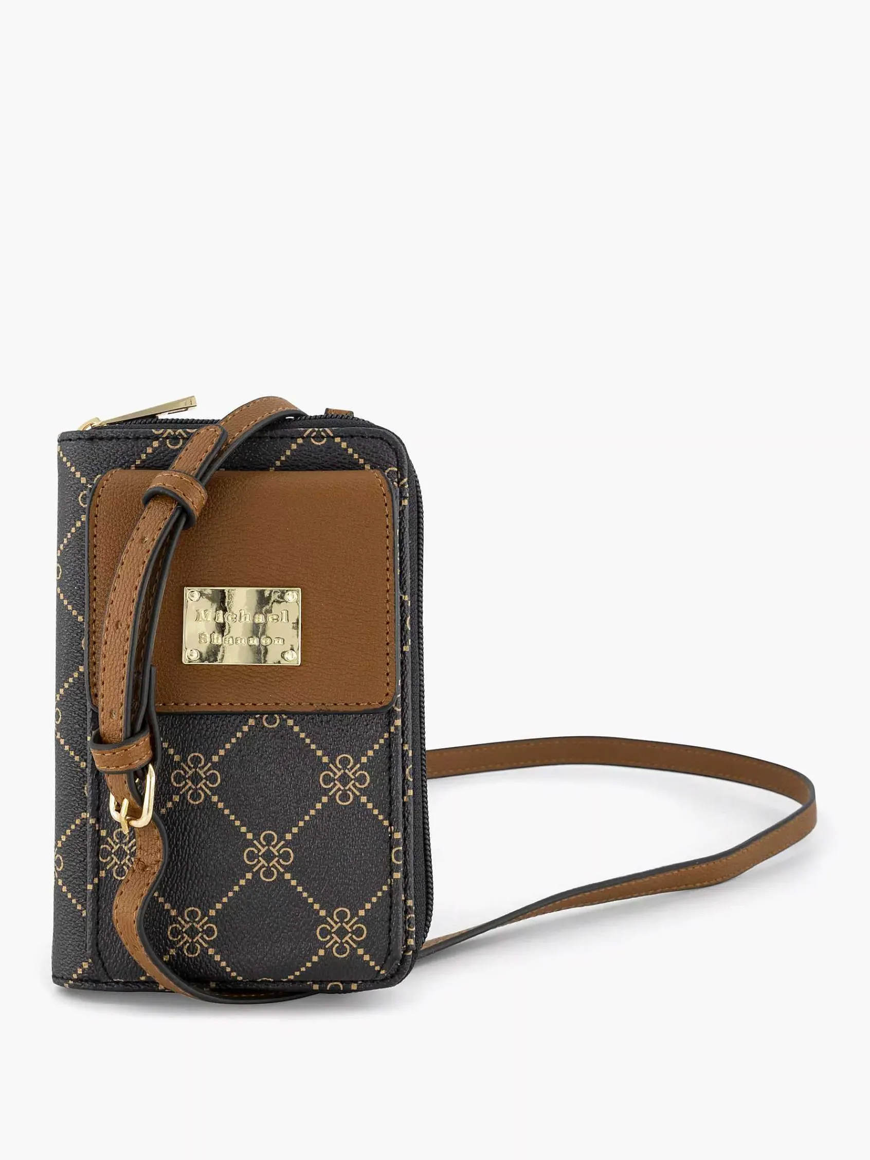Michael Shannon Online Exclusive Accessoires-Bruine Telefoontas Print
