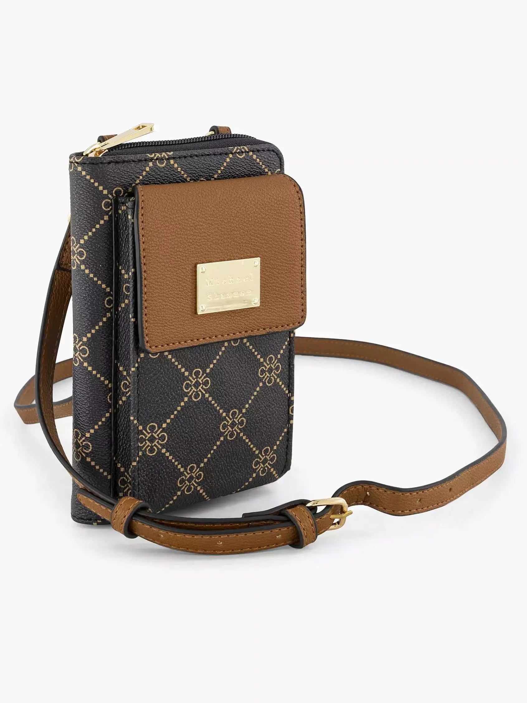 Michael Shannon Online Exclusive Accessoires-Bruine Telefoontas Print