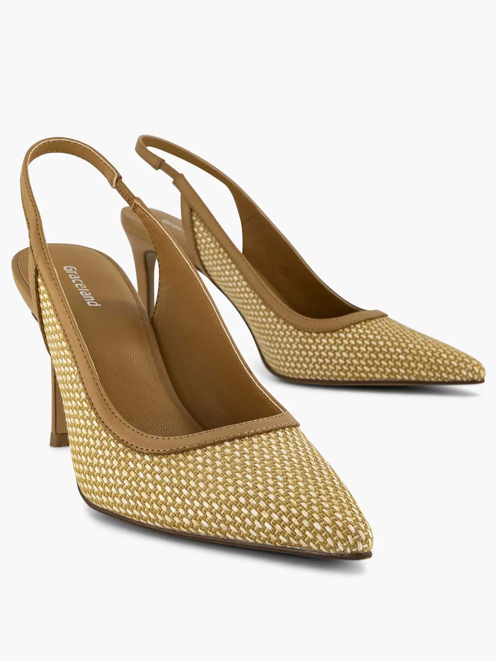 Graceland Pumps-Camel Slingback