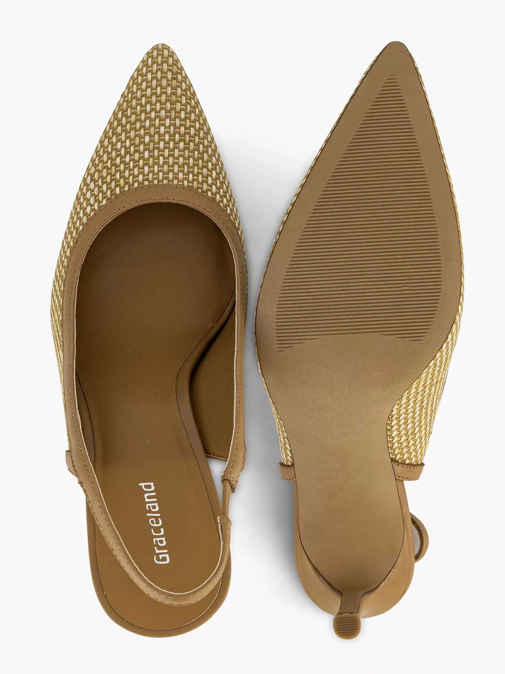 Graceland Pumps-Camel Slingback