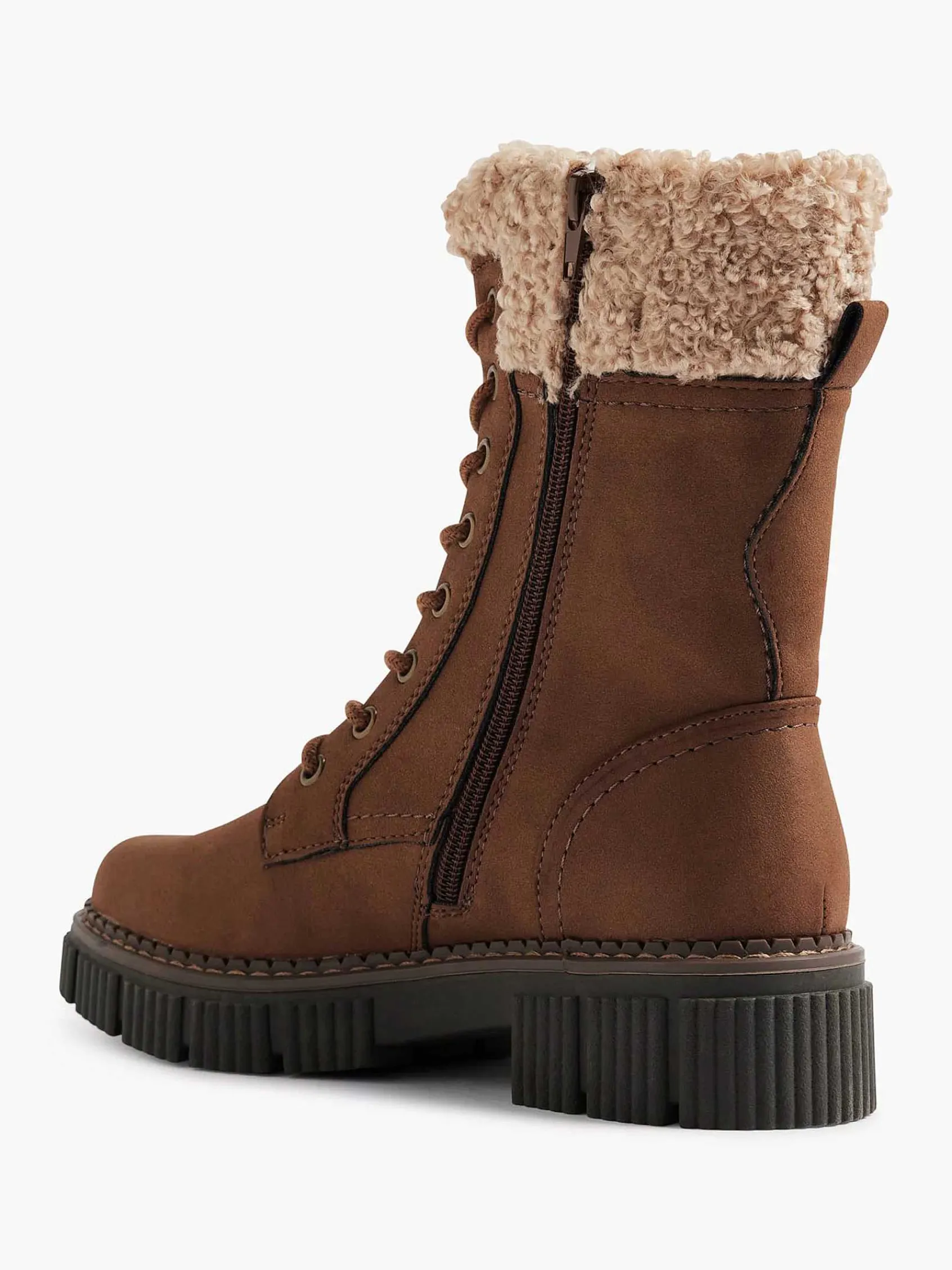 Easy Street Enkellaarzen & Boots-Camel Veterboot