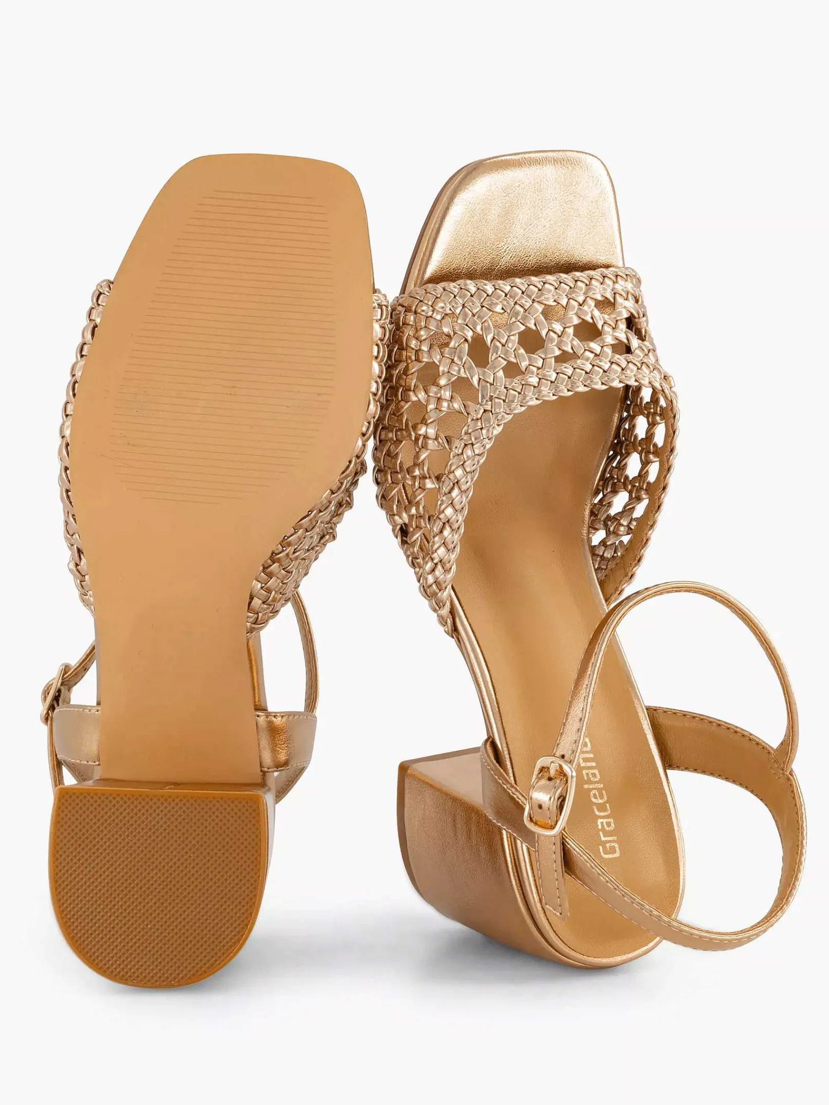 Graceland Sandalen-Champagne Sandalette