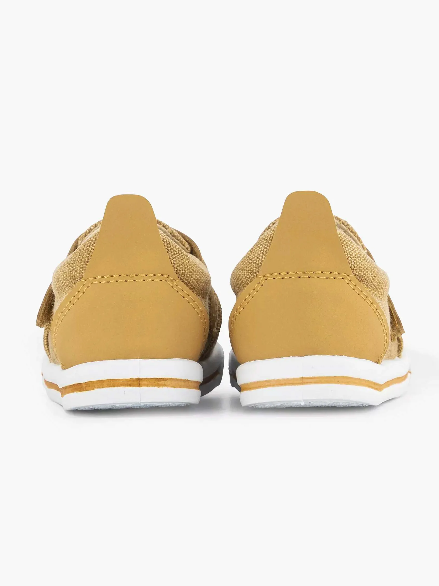 Vty Jongensschoenen-Cognac Canvas Instapper