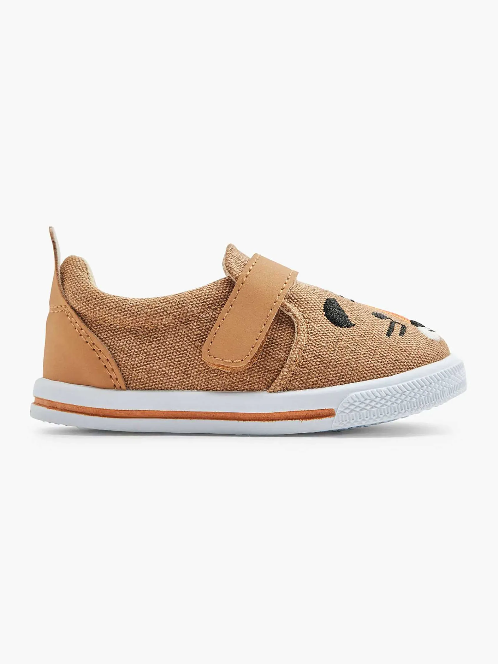 Bobbi-Shoes Jongensschoenen-Cognac Canvas Instapper Beer