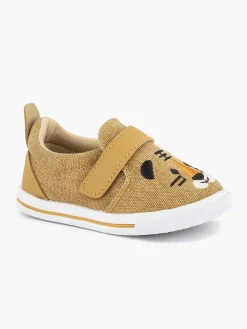 Bobbi-Shoes Jongensschoenen-Cognac Canvas Instapper Beer