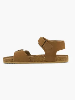 Vty Jongensschoenen-Cognac Leren Sandaal
