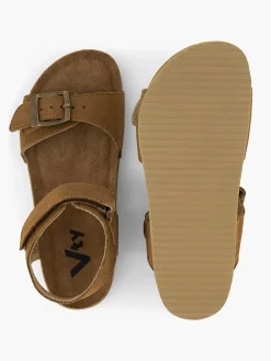 Vty Jongensschoenen-Cognac Leren Sandaal