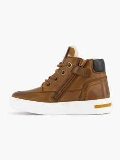 Vty Babyschoenen-Cognac Leren Sneaker