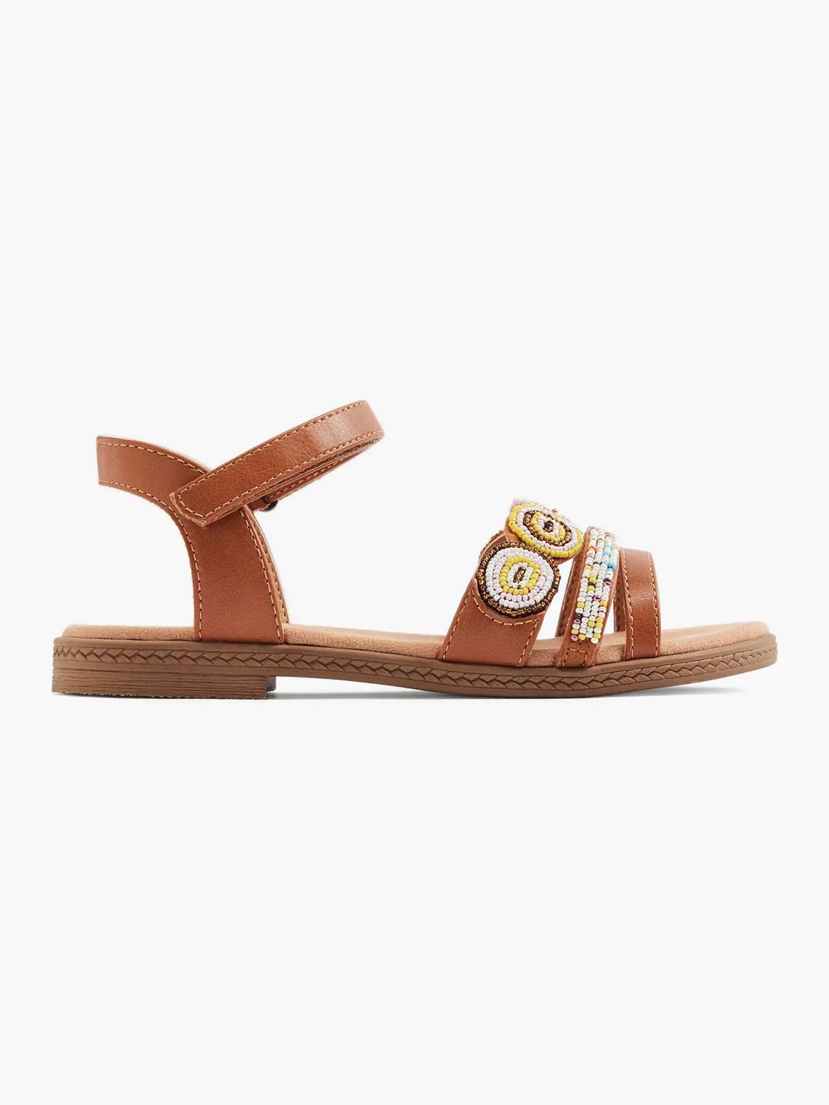 Graceland Babyschoenen-Cognac Sandaal Kralen