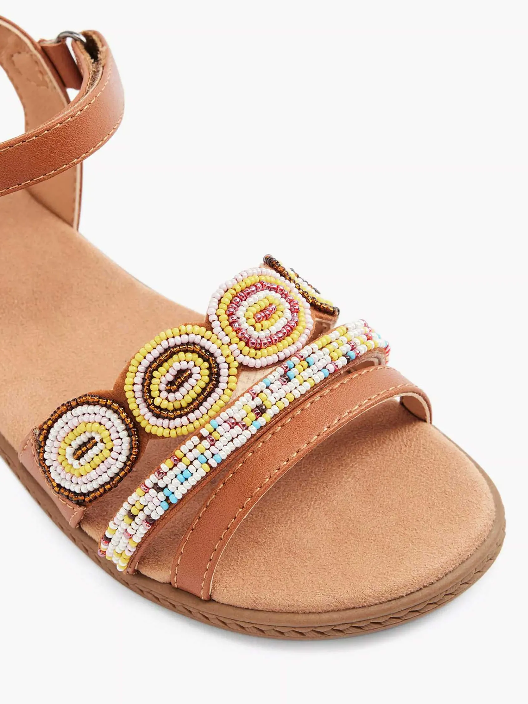 Graceland Babyschoenen-Cognac Sandaal Kralen