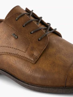 AM SHOE Geklede Schoenen-Cognac Veterschoen