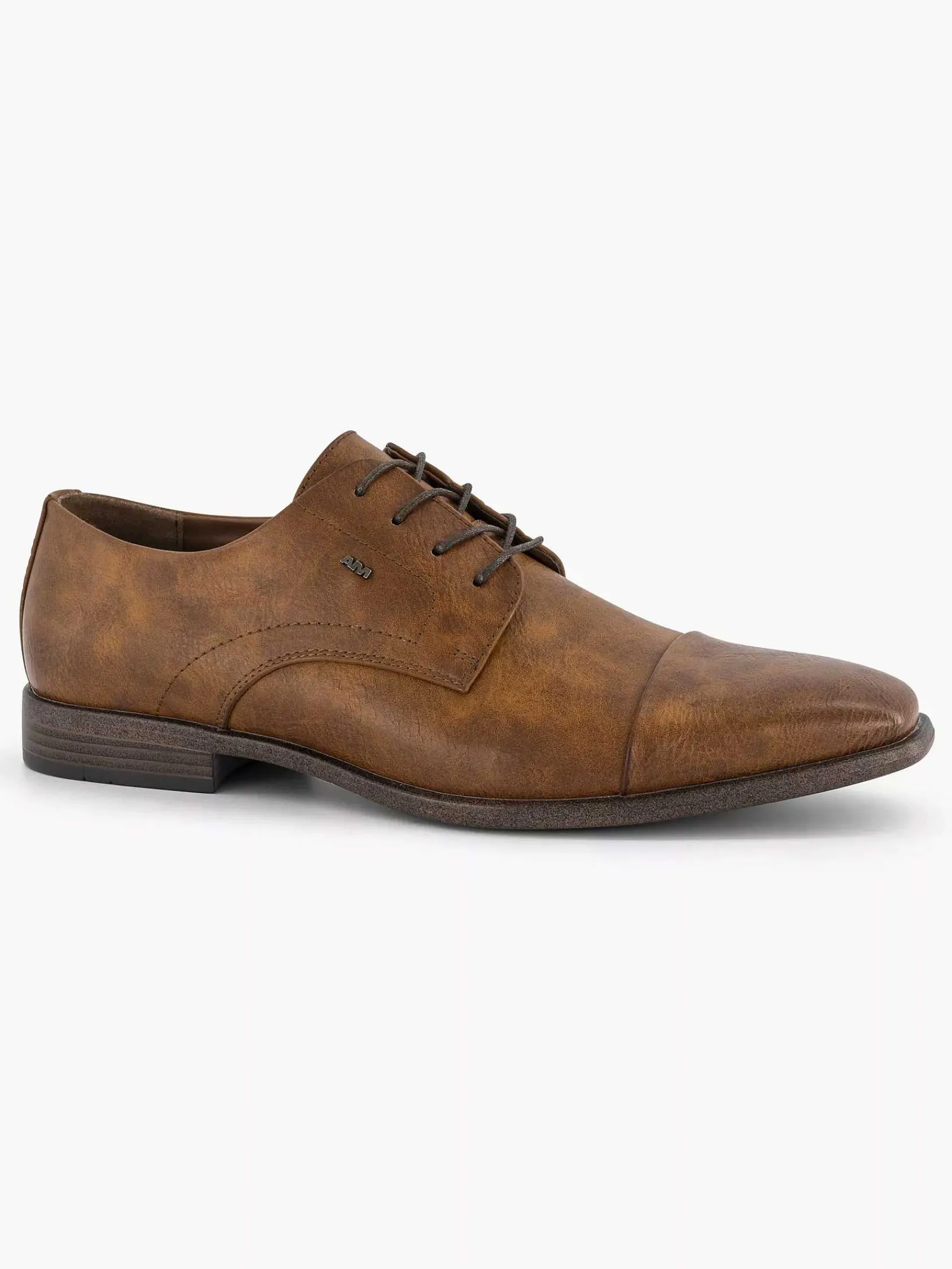 AM SHOE Geklede Schoenen-Cognac Veterschoen