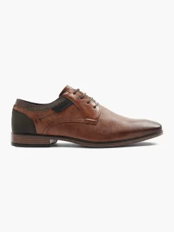AM SHOE Geklede Schoenen-Cognac Veterschoen