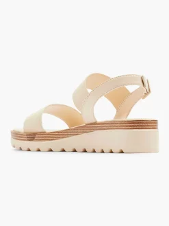 Graceland Sandalen-Creme Platform Sandaal