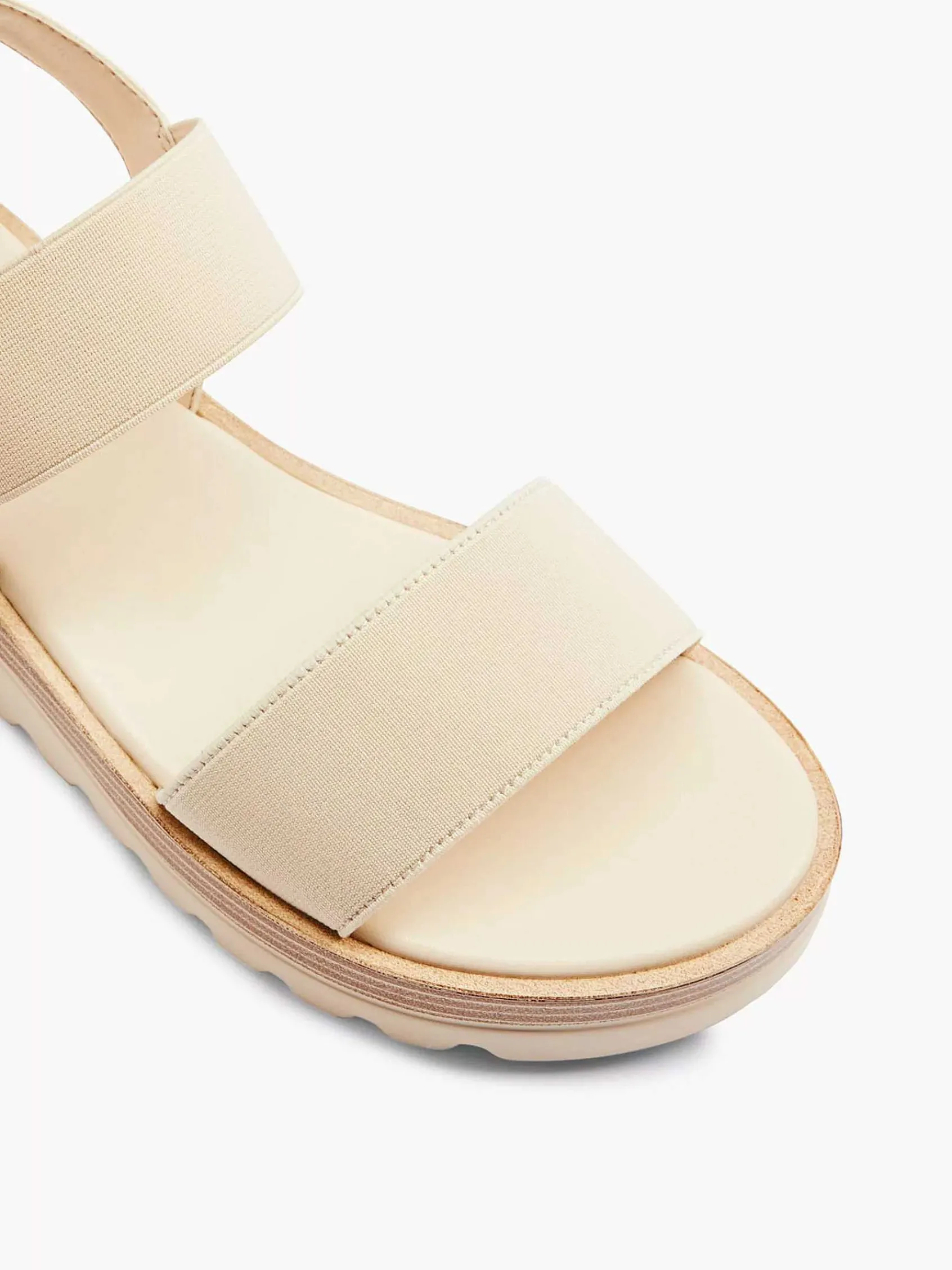 Graceland Sandalen-Creme Platform Sandaal