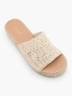 Graceland Slippers-Creme Platform Slipper