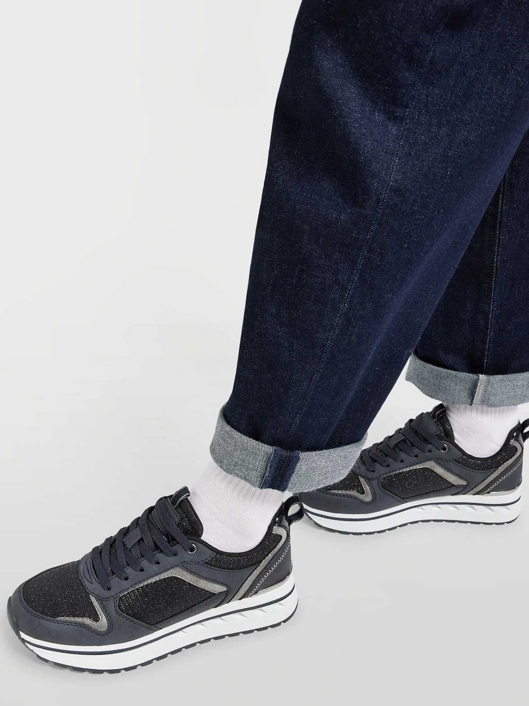 Graceland Sneakers-Donkerblauwe Chunky Sneaker