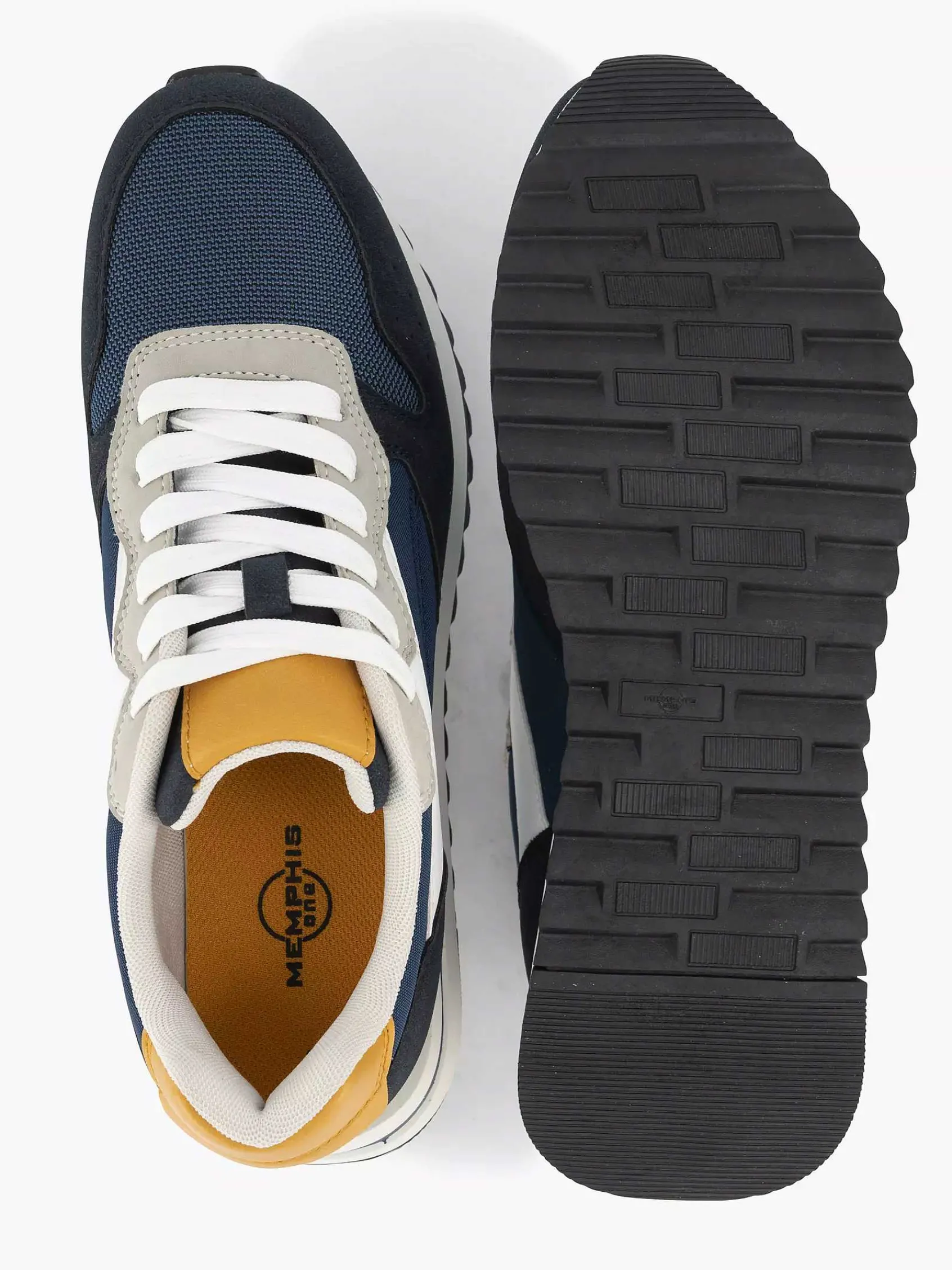 Memphis One Sneakers-Donkerblauwe Chunky Sneaker