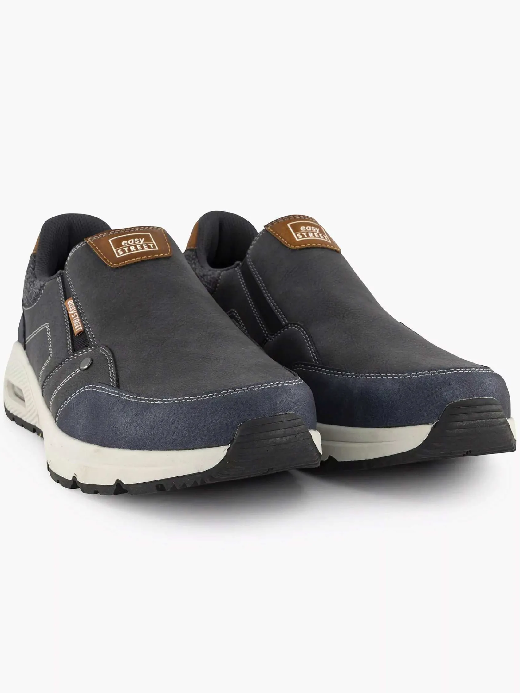 Easy Street Geklede Schoenen-Donkerblauwe Comfort Instapper