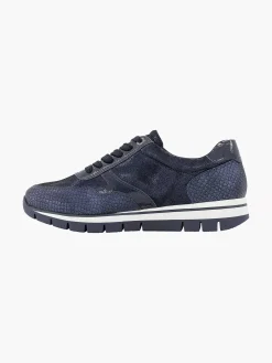 Medicus Comfort Schoenen-Donkerblauwe Comfort Sneaker Croco
