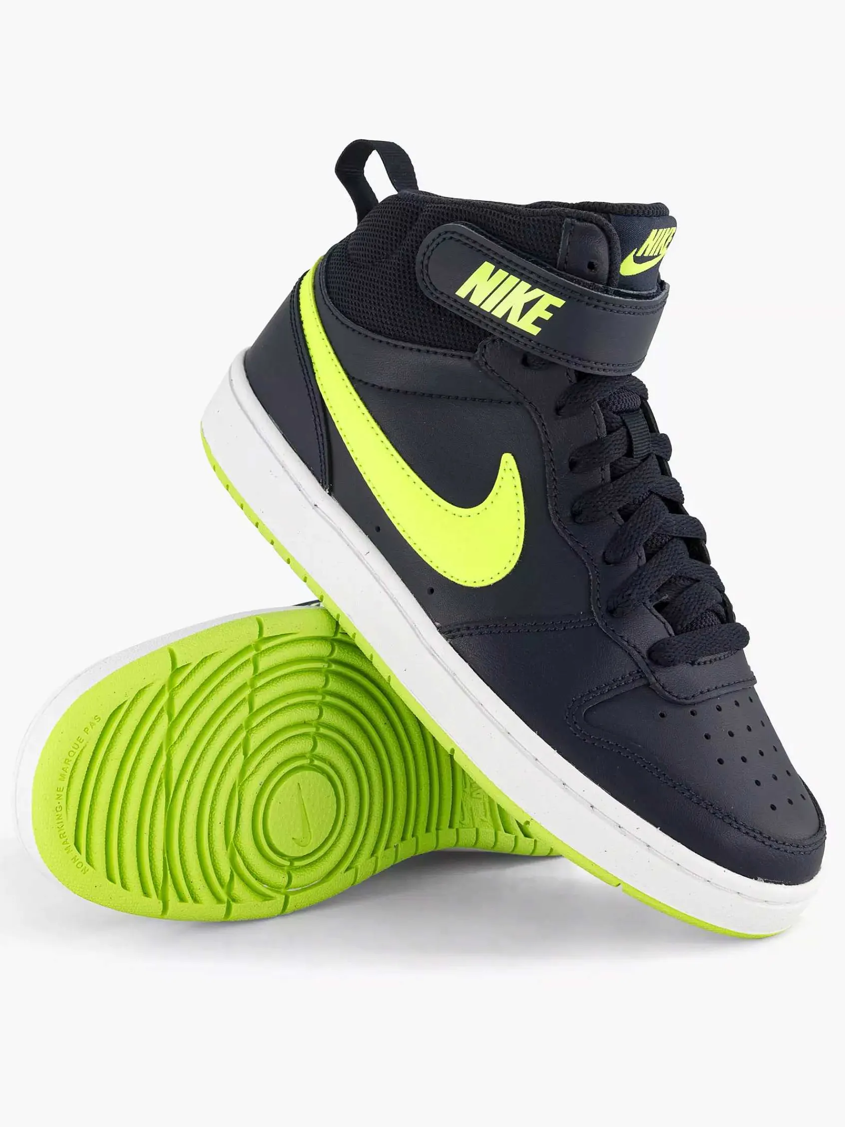 Nike Jongensschoenen-Donkerblauwe Court Borough Mid 2