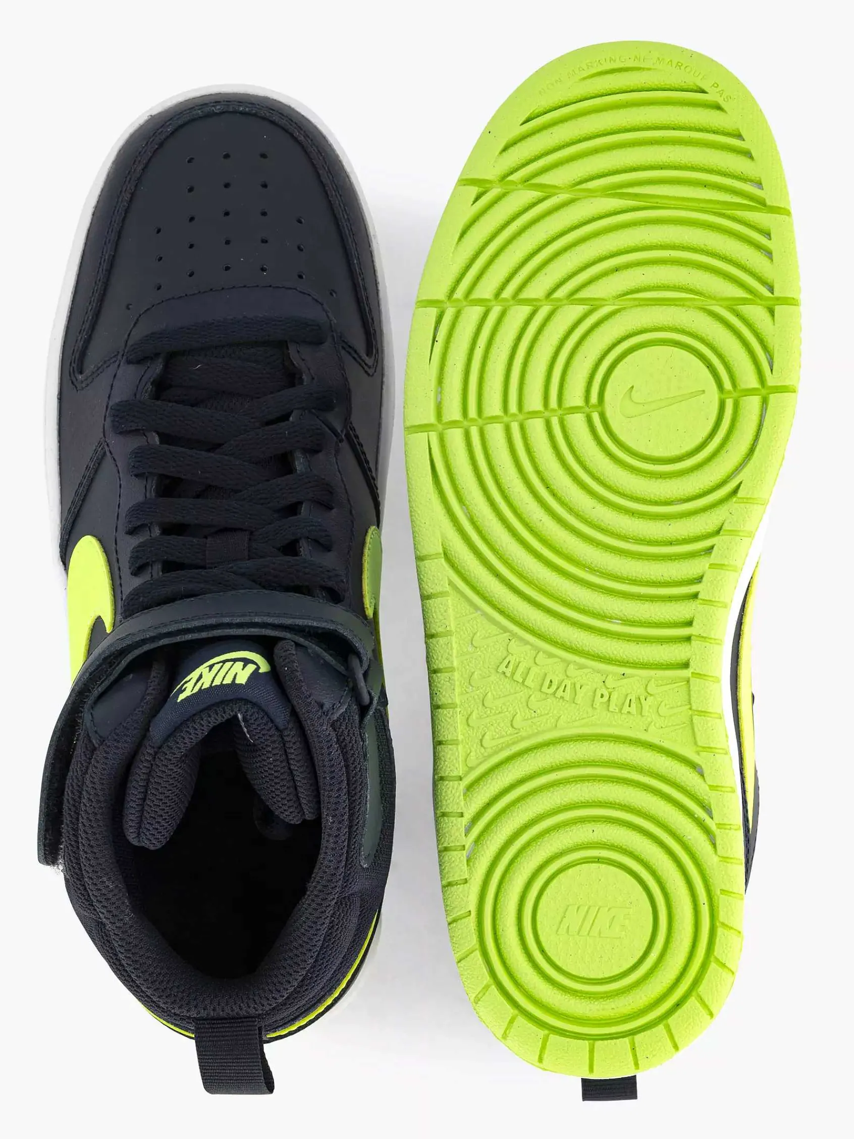 Nike Jongensschoenen-Donkerblauwe Court Borough Mid 2
