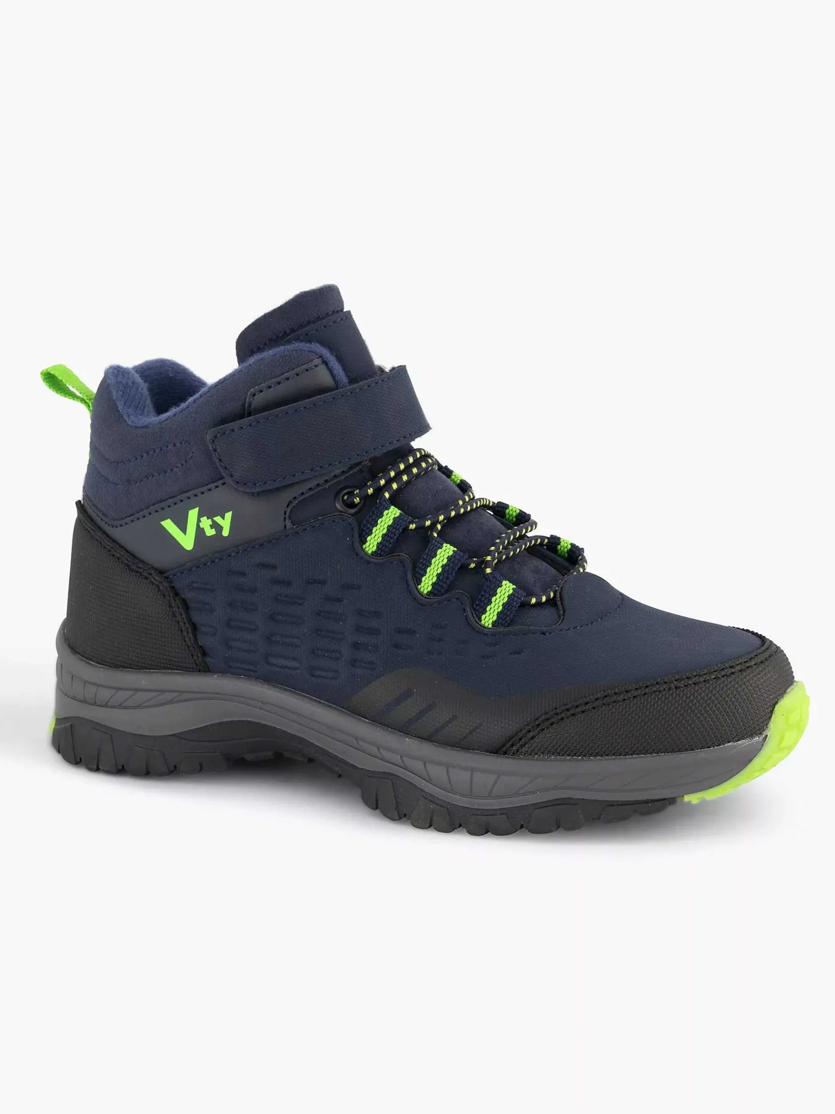Landrover Jongensschoenen-Donkerblauwe Hoge Sneaker