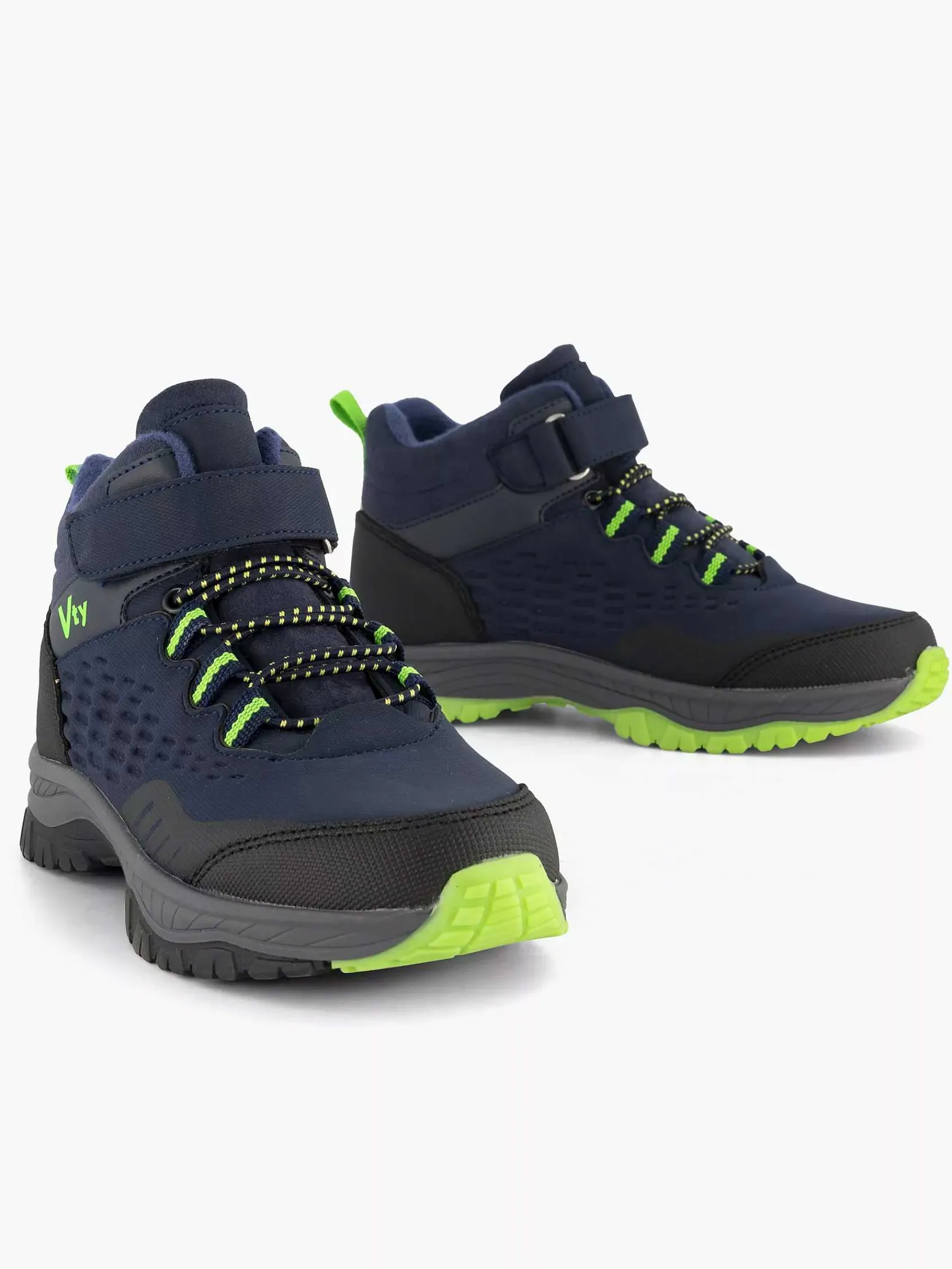 Landrover Jongensschoenen-Donkerblauwe Hoge Sneaker