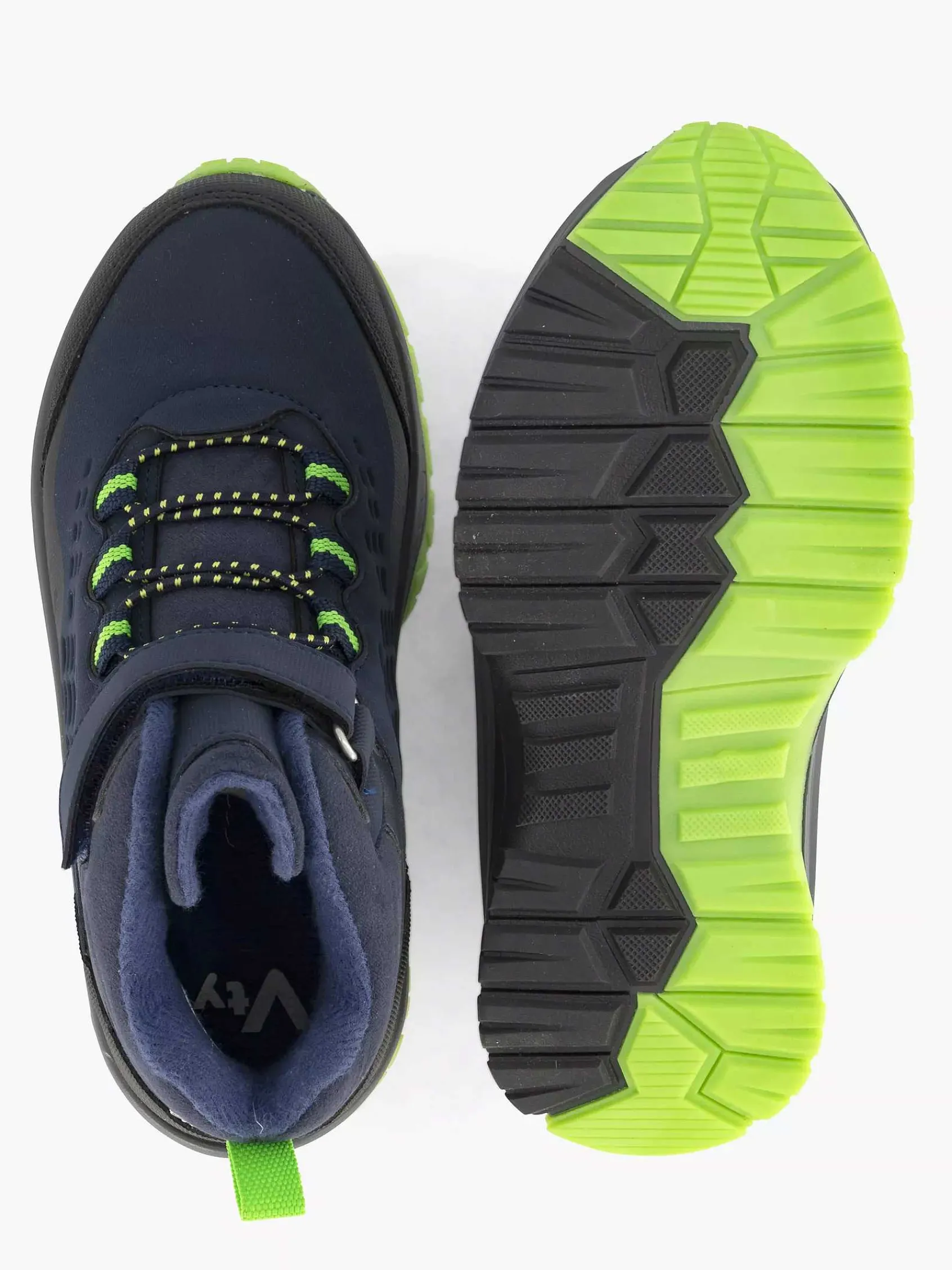 Landrover Jongensschoenen-Donkerblauwe Hoge Sneaker