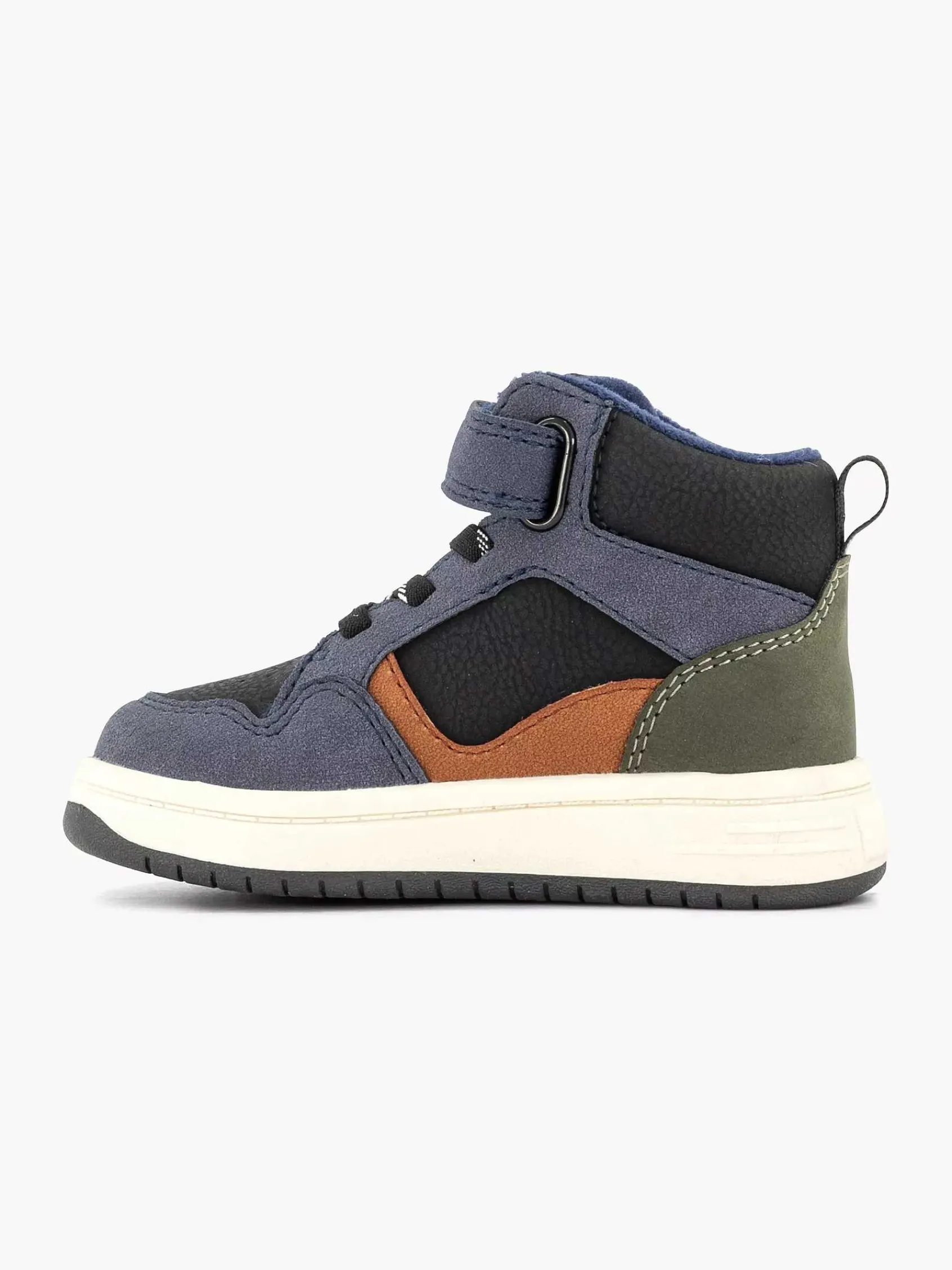 Vty Jongensschoenen-Donkerblauwe Hoge Sneaker
