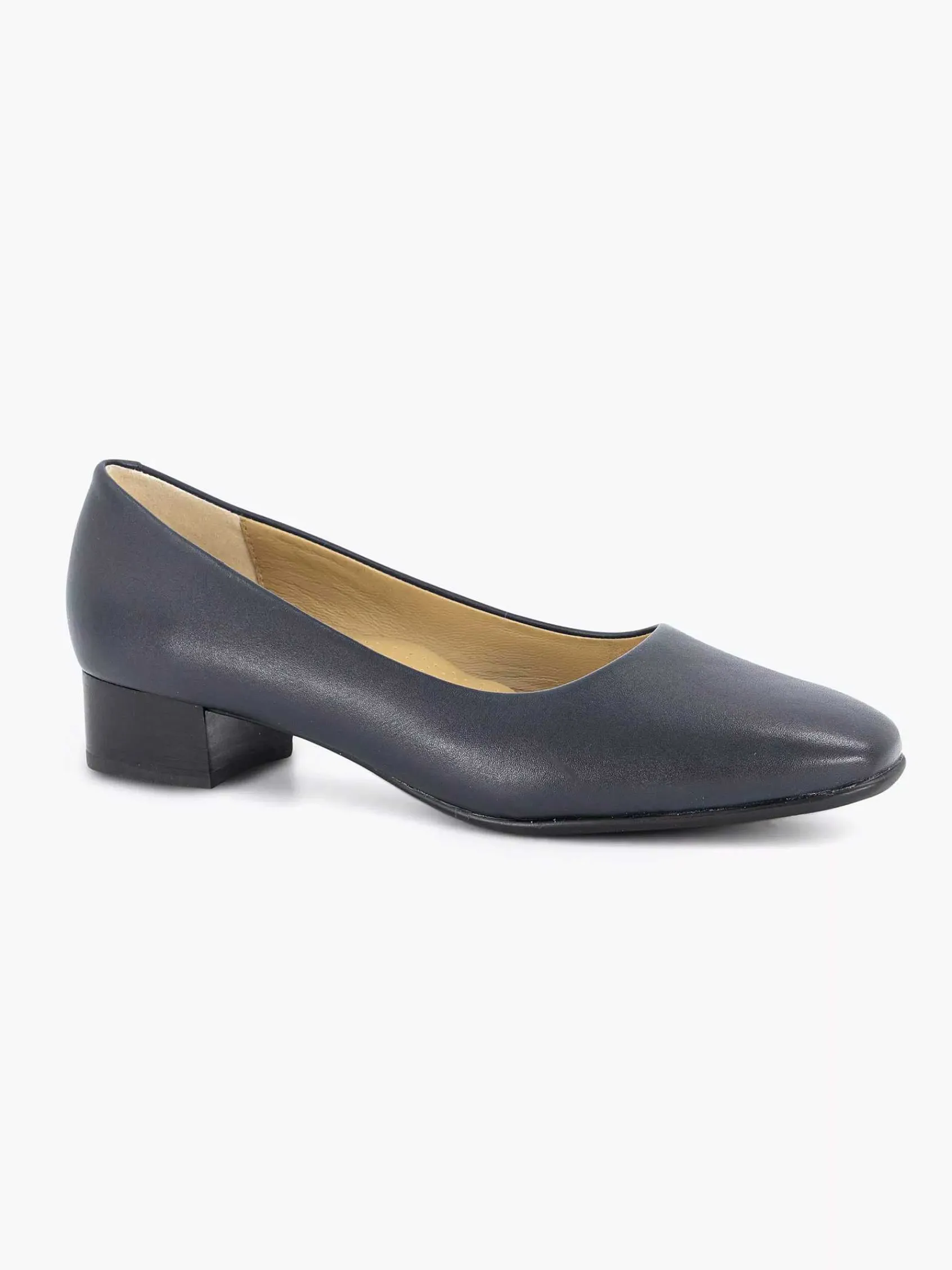 Medicus Comfort Schoenen-Donkerblauwe Leren Comfort Pump