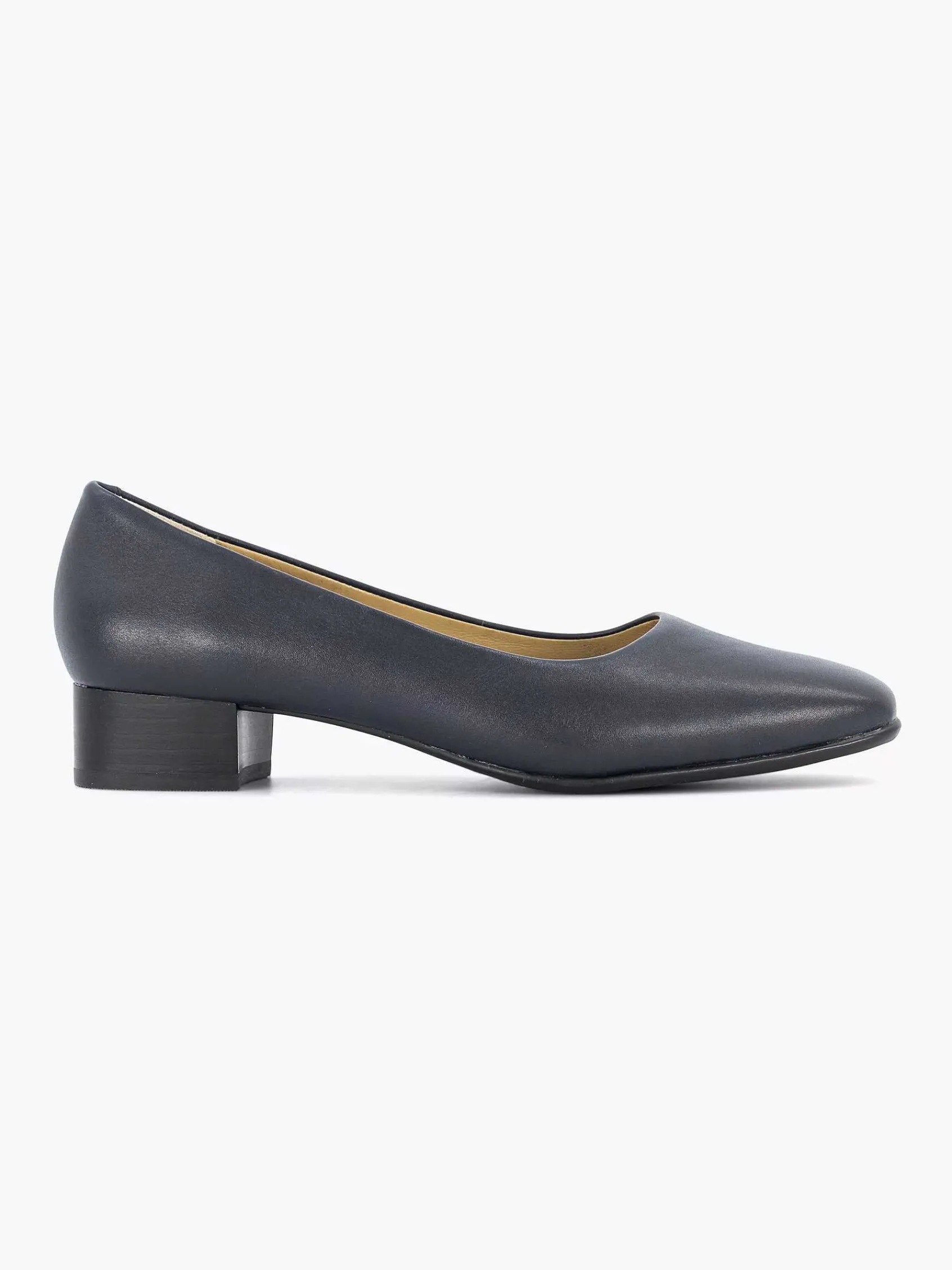 Medicus Comfort Schoenen-Donkerblauwe Leren Comfort Pump