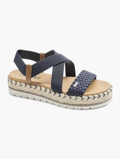 Esprit Sandalen-Donkerblauwe Platform Sandaal