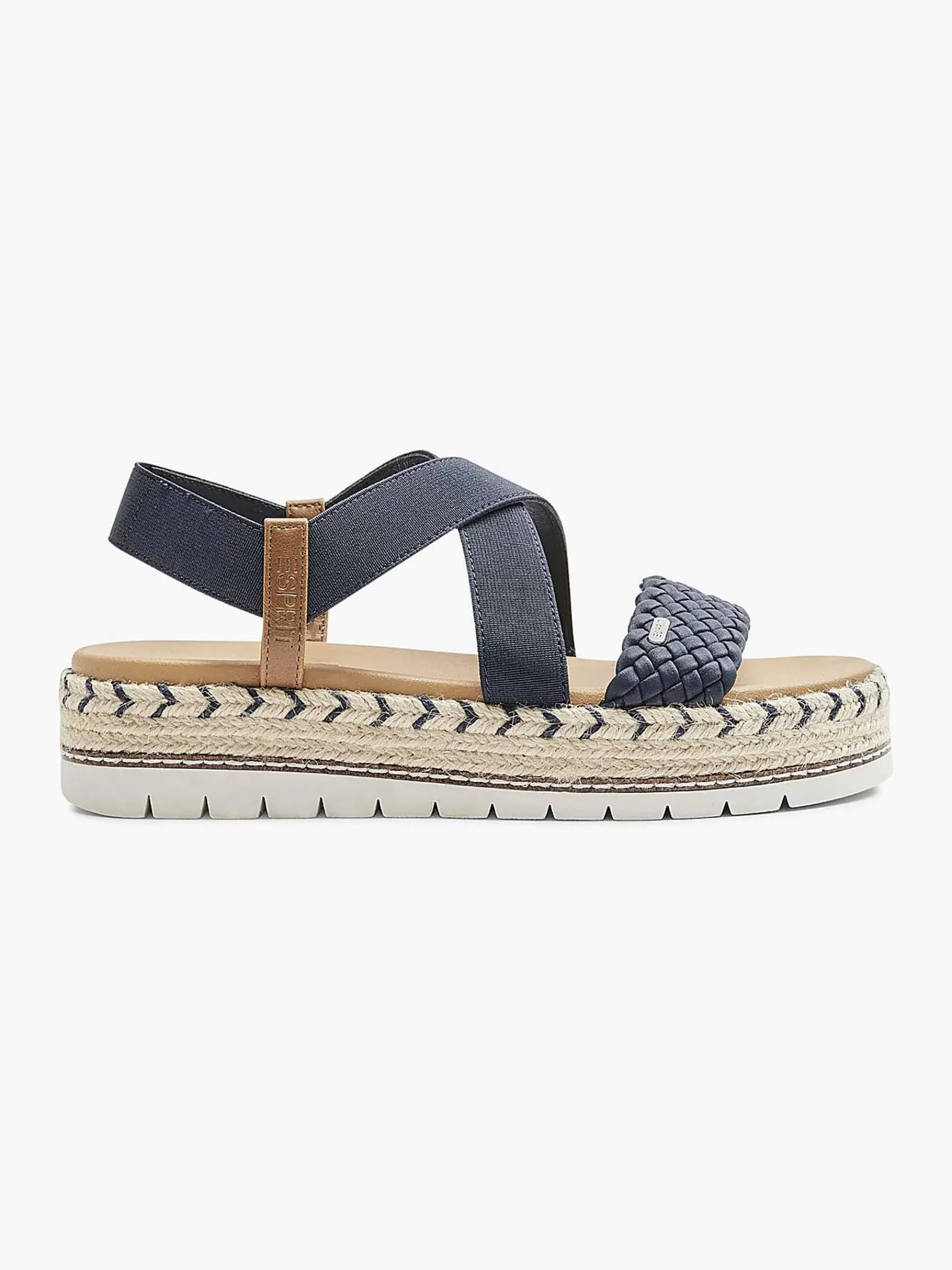 Esprit Sandalen-Donkerblauwe Platform Sandaal