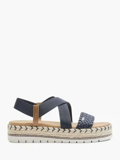 Esprit Sandalen-Donkerblauwe Platform Sandaal