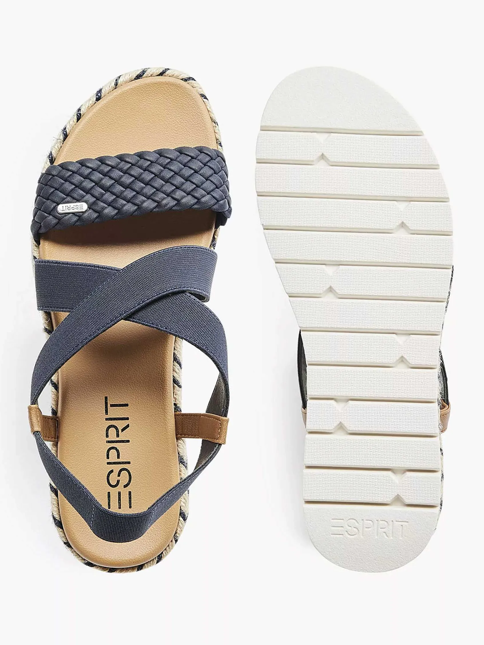 Esprit Sandalen-Donkerblauwe Platform Sandaal