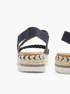 Esprit Sandalen-Donkerblauwe Platform Sandaal