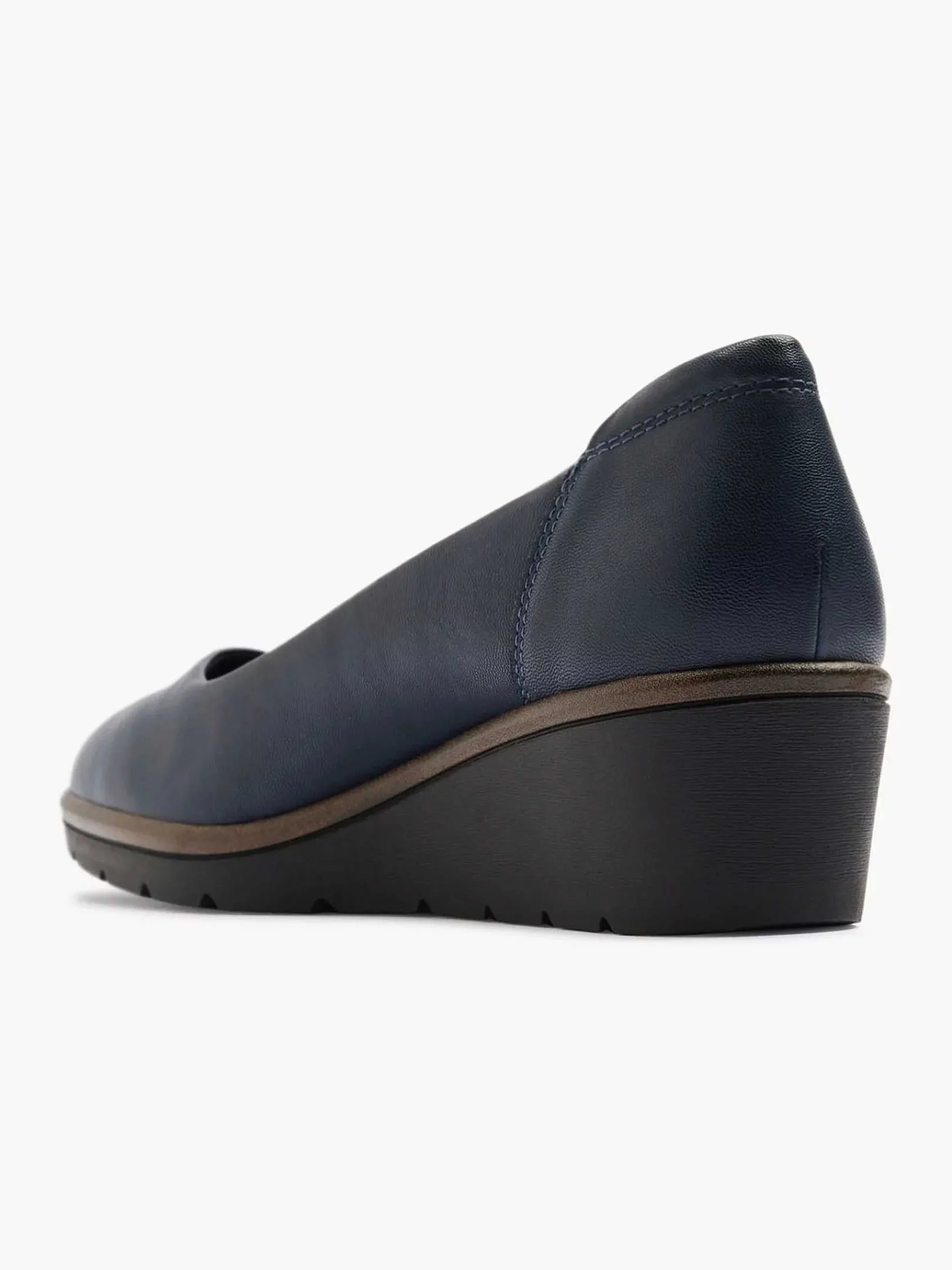 Graceland Pumps-Donkerblauwe Pump Sleehak