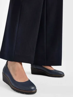 Graceland Pumps-Donkerblauwe Pump Sleehak