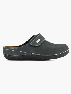 Casa mia Slippers-Donkerblauwe Slipper
