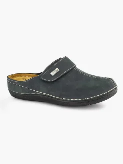 Casa mia Slippers-Donkerblauwe Slipper
