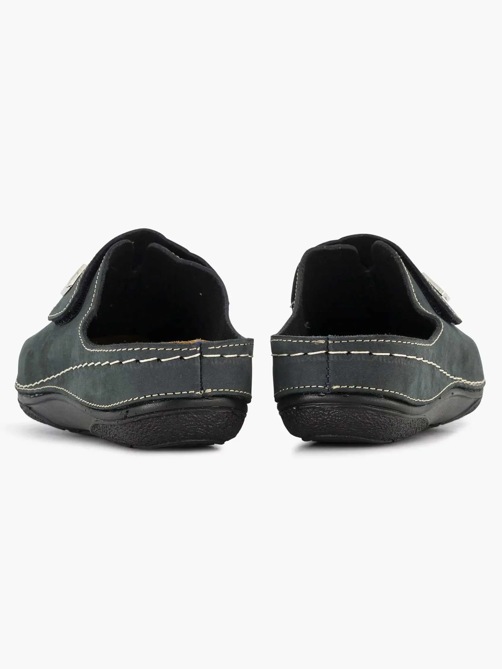Casa mia Slippers-Donkerblauwe Slipper