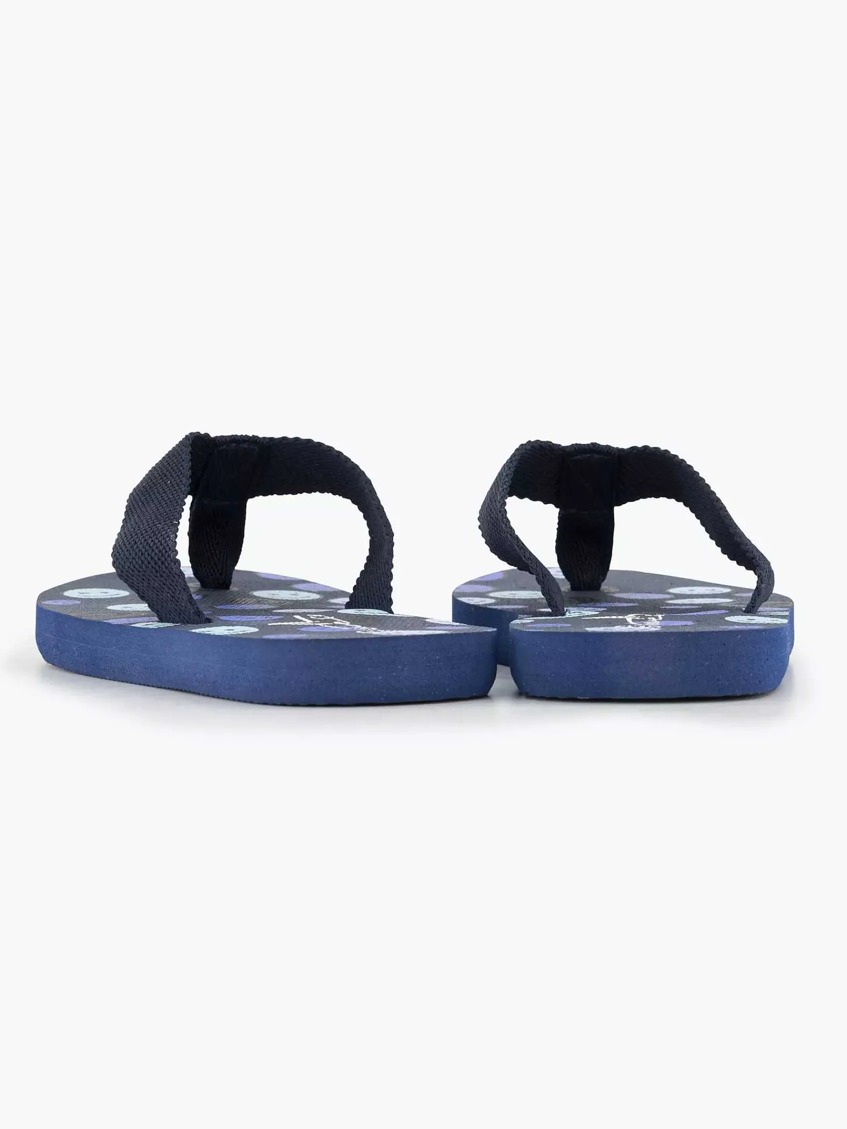 Blue Fin Jongensschoenen-Donkerblauwe Teenslipper Smiley