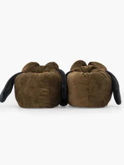 Vty Jongensschoenen-Donkerbruine Pantoffel Hond