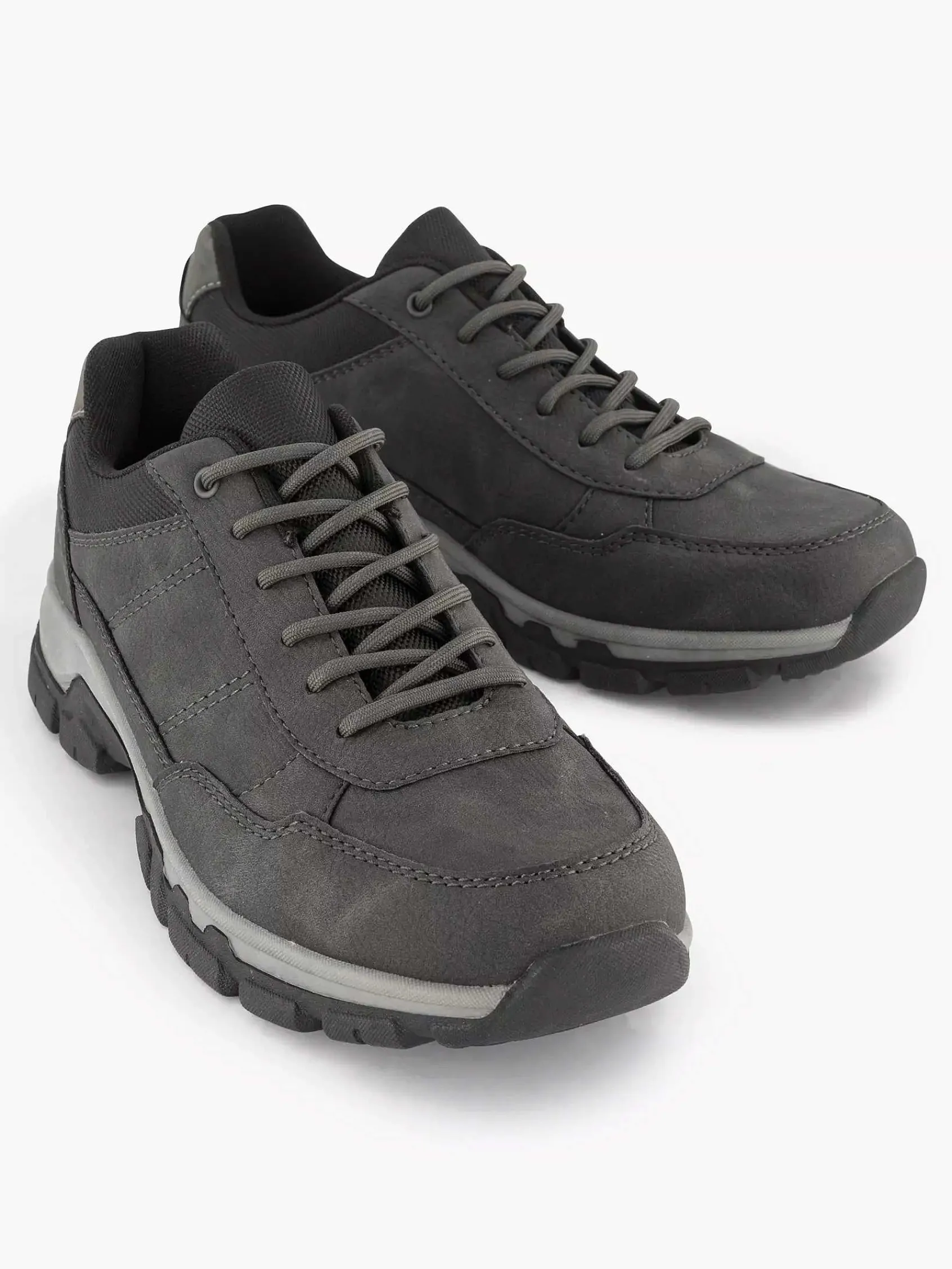 Easy Street Sneakers-Donkergrijze Comfort Sneaker