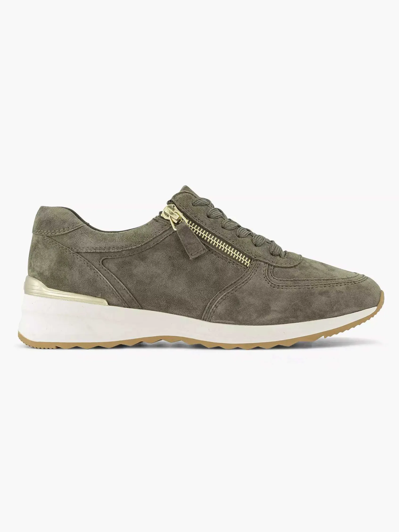 Medicus Comfort Schoenen-Donkergroene Leren Comfort Sneaker